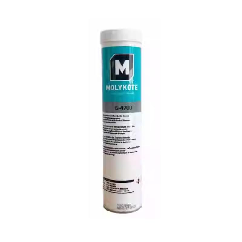 MOLYKOTE G‑4700 Extreme‑Pressure PAO Synthetic Grease 390 g / 1 kg Cartridge Black Low‑Friction Bearing & Gear Lubricant