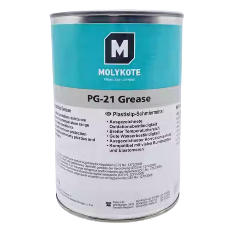 MOLYKOTE PG‑21 Plastislip Silicone Grease 1 kg High Water & Corrosion Resistance, Wide Temp Silicone Grease