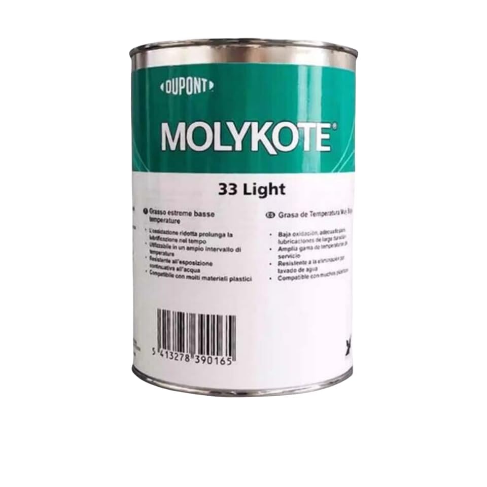 MOLYKOTE 33 Medium Silicone Bearing Grease 1 kg Extreme Low Temperature, Oxidation-Resistant Grease for Precision Instruments