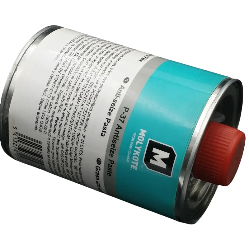 MOLYKOTE P‑37 High‑Temperature Anti‑Seize Paste 500 g Gray‑Black Solid Lubricant for Bolted Joints up to 1400 °C