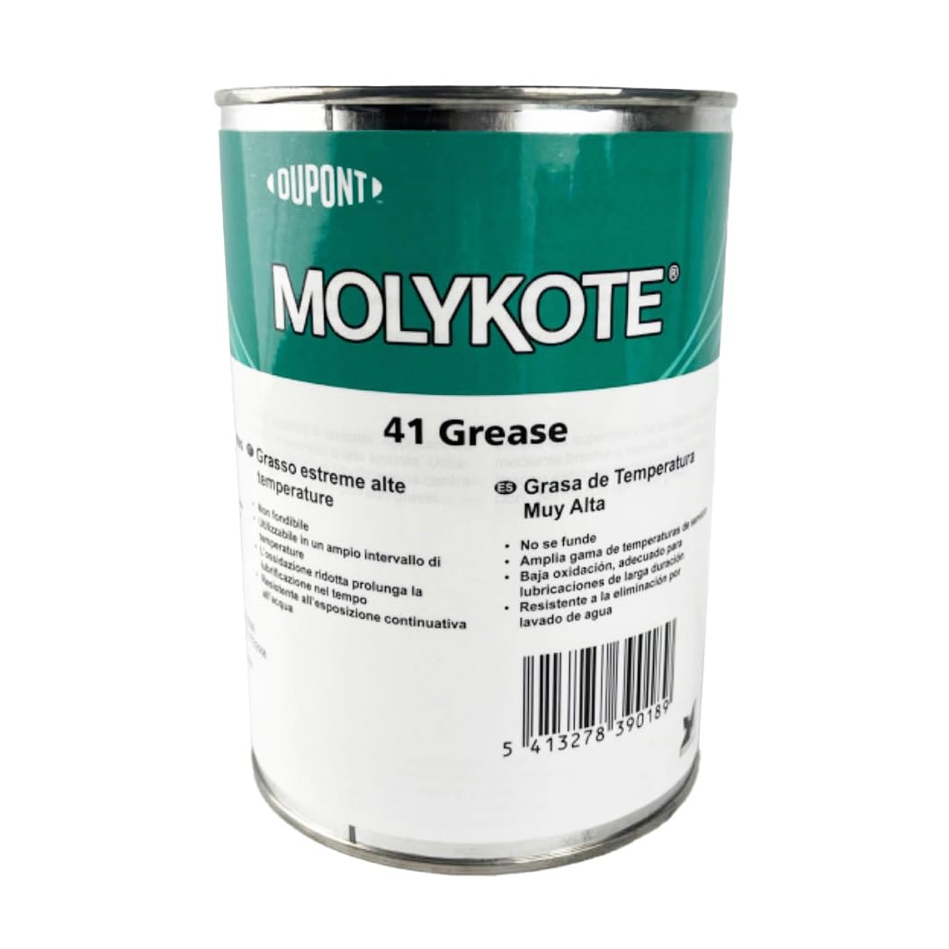 MOLYKOTE 41 Extreme High‑Temperature Silicone Bearing Grease 1 kg Black, Wide Temperature −20 °C to +290 °C