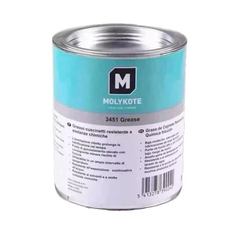 MOLYKOTE 3451 Chemical‑Resistant Bearing Grease 100 g / 1 kg Tube & Can Fluorosilicone High‑Temp Lubricant