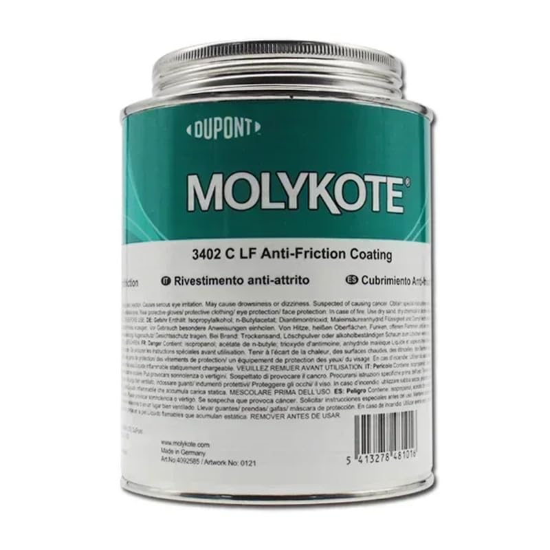 MOLYKOTE 3402‑C LF Dry‑Film Lubricant Coating 500 g Gray MoS₂ Anti‑Friction & Corrosion Protection