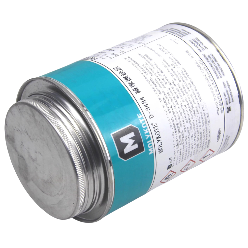 MOLYKOTE D‑3484 Heat‑Curing Dry‑Film Lubricant 1 kg Gray Anti‑Friction Coating for Metal Sliding Contacts