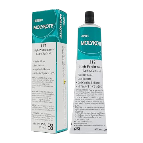 MOLYKOTE 112 High‑Performance Silicone Valve Lubricant & Sealant 150 g Tube