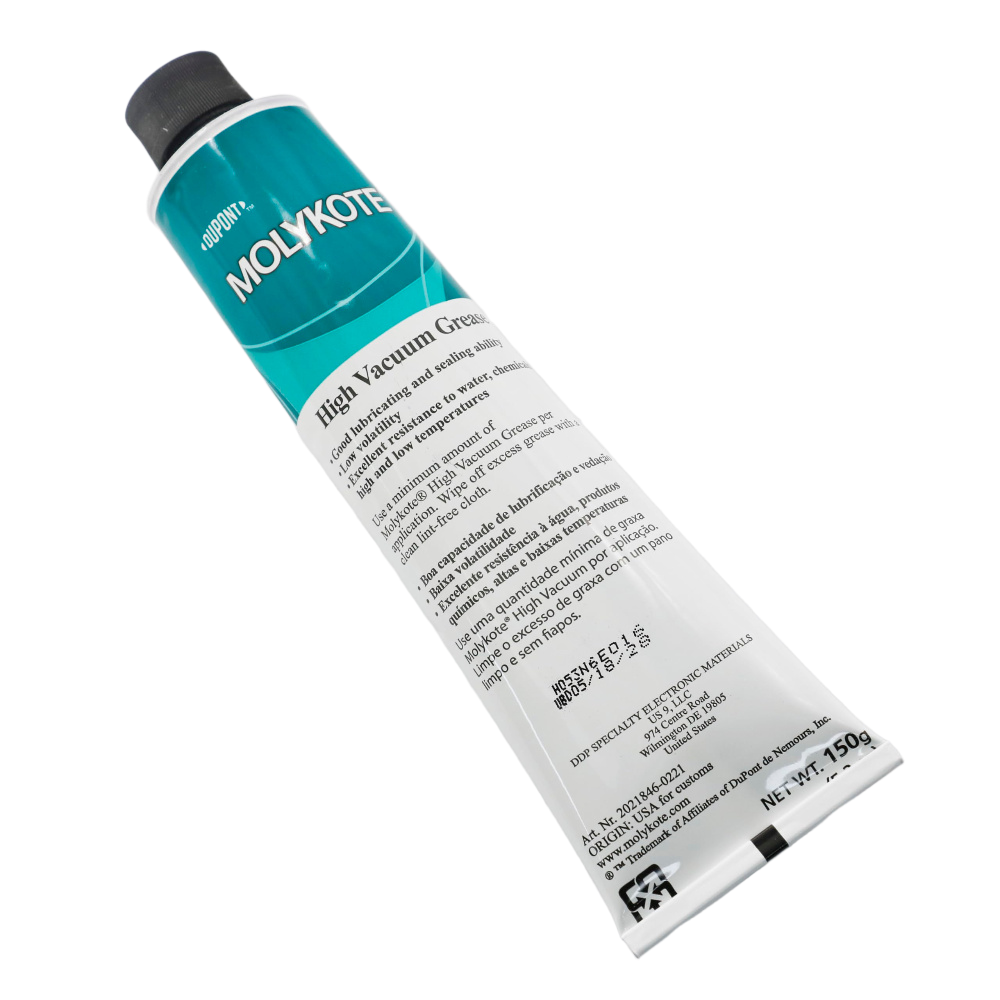 MOLYKOTE High‑Vacuum Grease 150 g Silicone Lubricant for Vacuum Pumps, O‑Rings & Seals