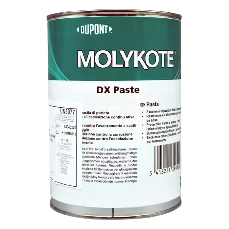 MOLYKOTE DX Paste – 50 g Tube & 1 kg Can – White Extreme‑Pressure Grease for Low‑Speed, High‑Load Metal Parts