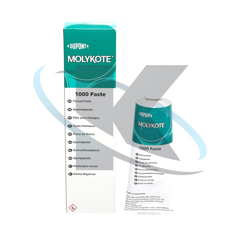 Molykote 1000 Paste 100g Solid Lubricant for Bolted Metal Joint Anti Seize Thread Connection Fastener High Load High Temperature Brown Lead Nickel Free Original Product