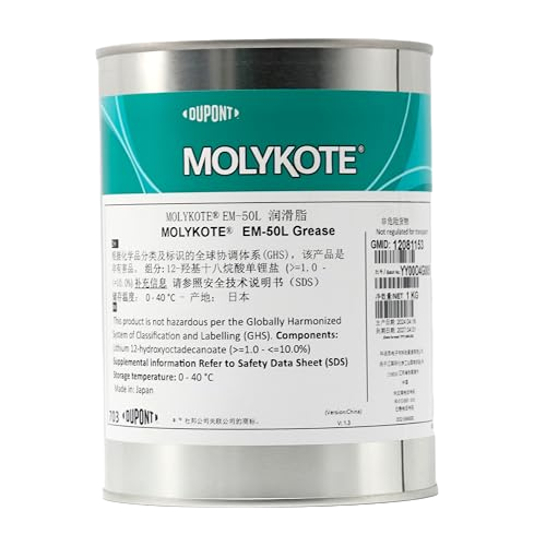 MOLYKOTE EM‑50L Noise‑Damping Synthetic Grease 1 kg PAO Lubricant for Plastic/Rubber Components