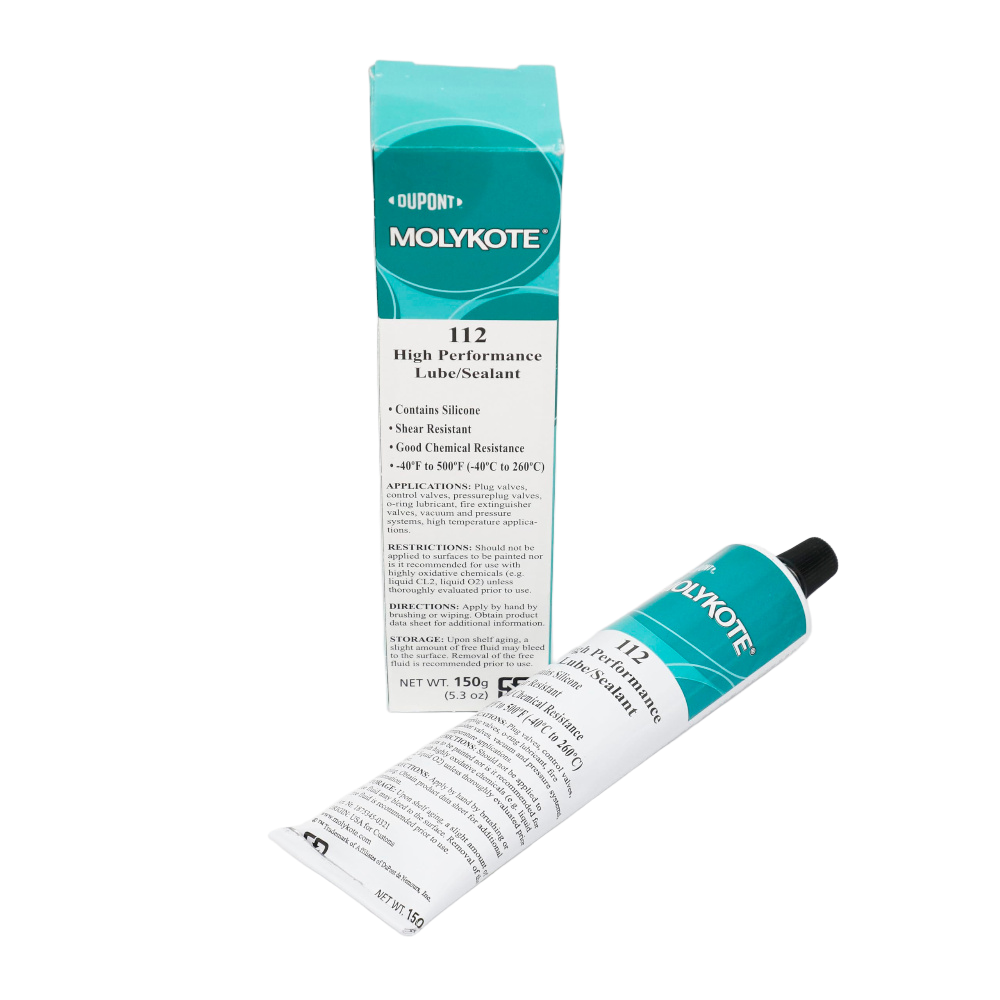 MOLYKOTE 112 High‑Performance Silicone Valve Lubricant & Sealant 150 g Tube