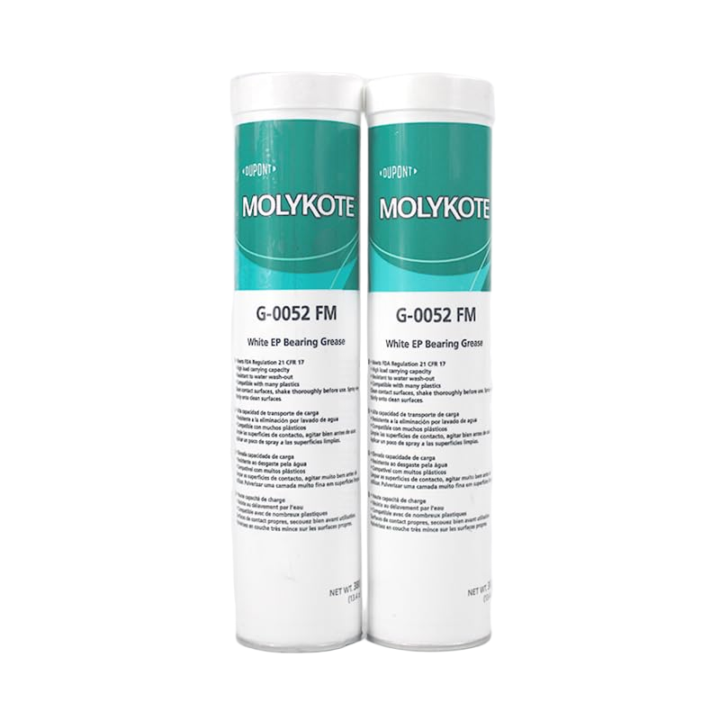 MOLYKOTE G‑0052 FM NSF H1 Food‑Grade White EP Bearing Grease 380 g Cartridge, –20 °C to +150 °C