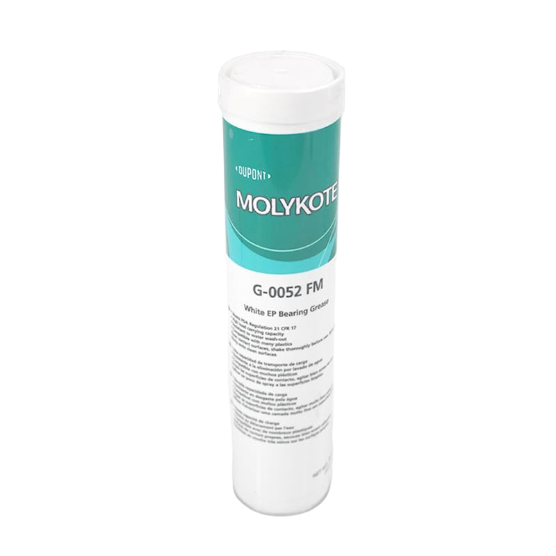 MOLYKOTE G‑0052 FM NSF H1 Food‑Grade White EP Bearing Grease 380 g Cartridge, –20 °C to +150 °C