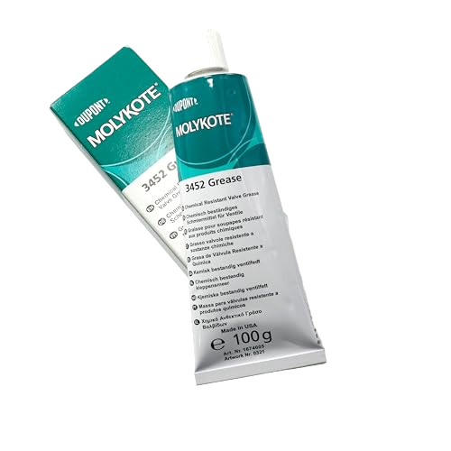 MOLYKOTE 3452 Chemical‑Resistant Valve Grease 1 kg Fluorosilicone PTFE Lubricant for Valves & Bearings