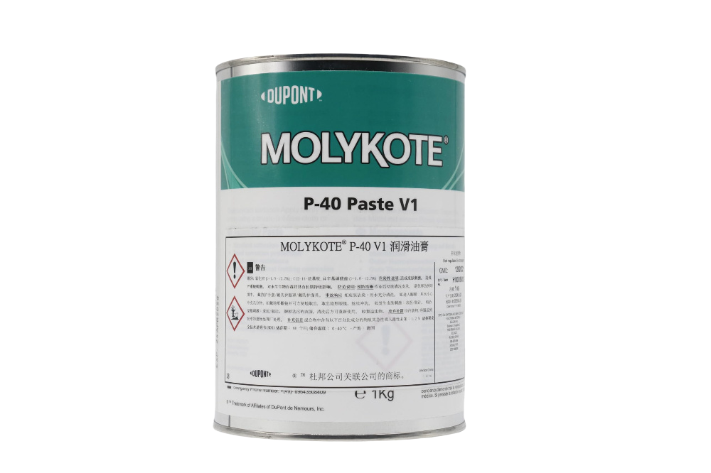 MOLYKOTE P‑40 Metal‑Free Adhesive Paste 1 kg PAO Solid Lubricant – Anti‑Seize, Corrosion & Water Resistant