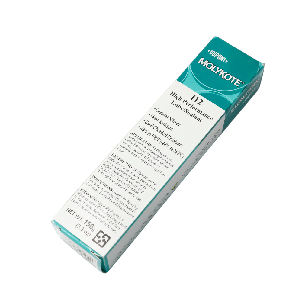 MOLYKOTE 112 High‑Performance Silicone Valve Lubricant & Sealant 150 g Tube