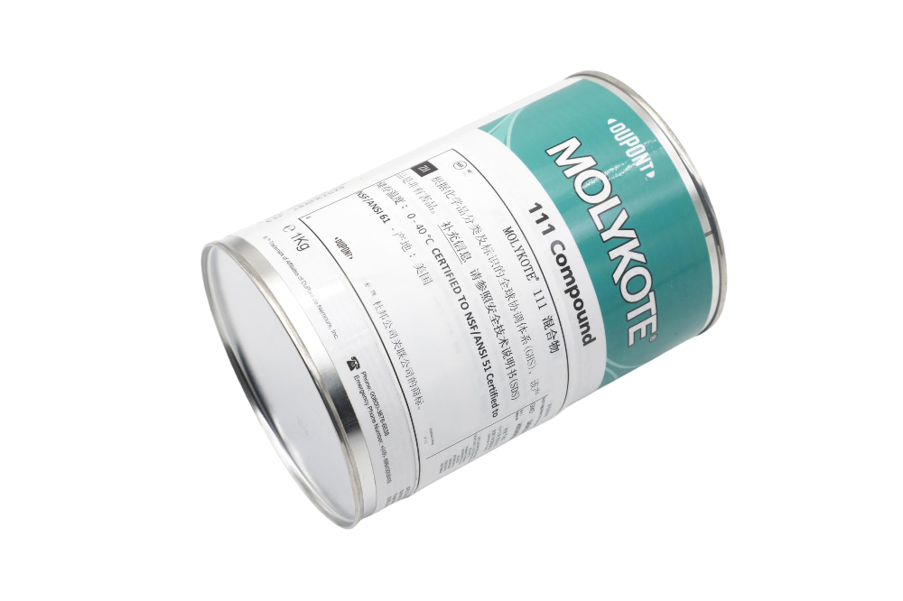 MOLYKOTE 111 Silicone Valve Grease 150 g Tube & 1 kg Can – Translucent White, Water‑Resistant, Mold & O‑Ring Lubricant