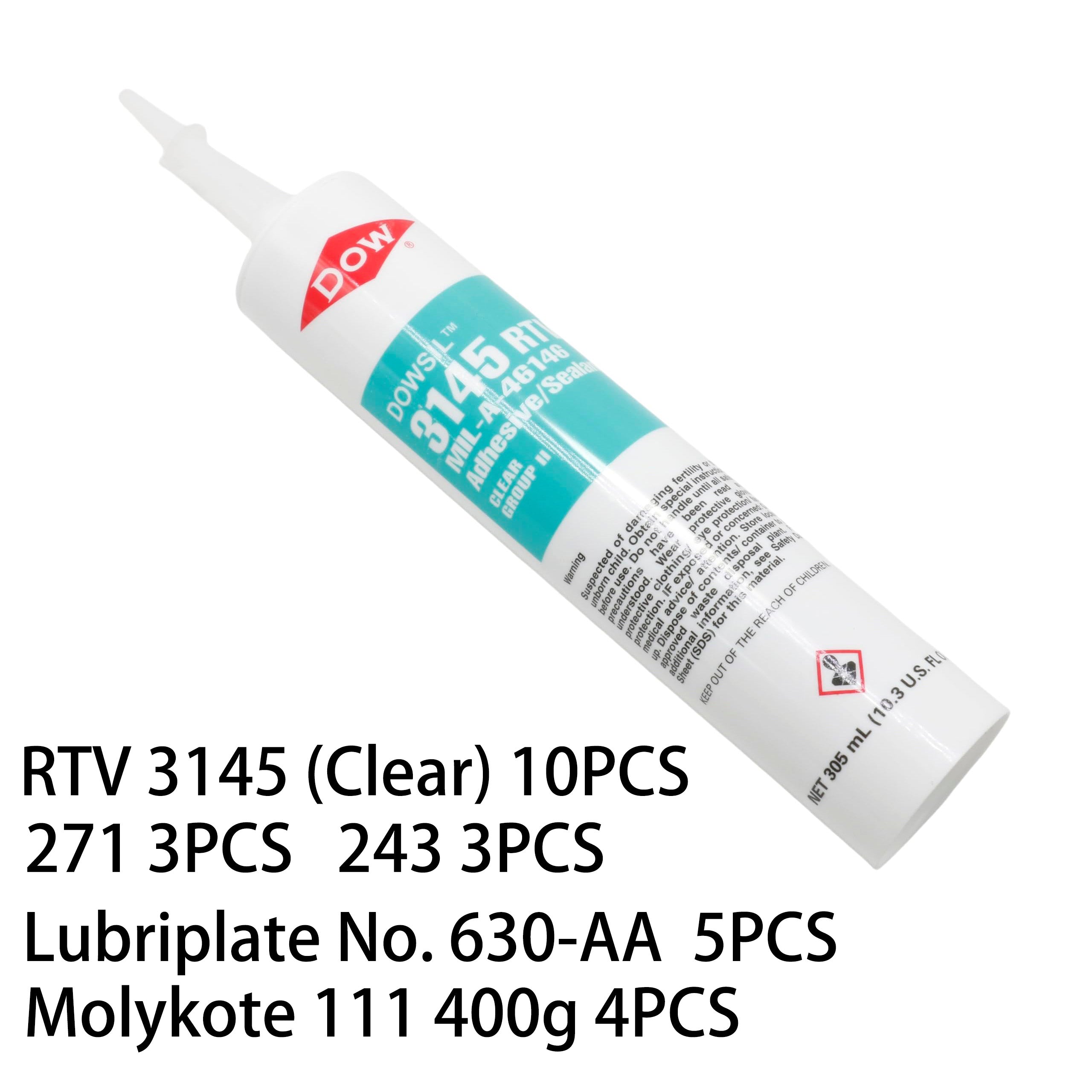 Lubriplate 630-AA Molykote DC 111  271 243 RTV 3145