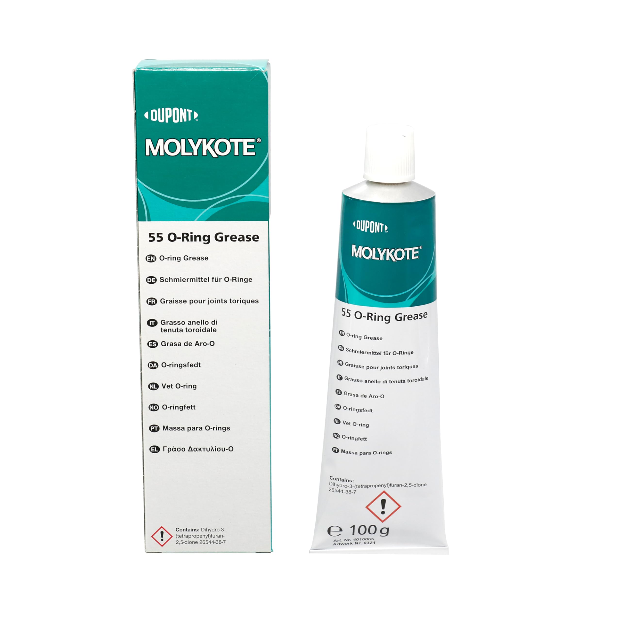 MOLYKOTE 55 O‑Ring Silicone Grease 150 g Tube White Lubricant for Seals & Elastomers