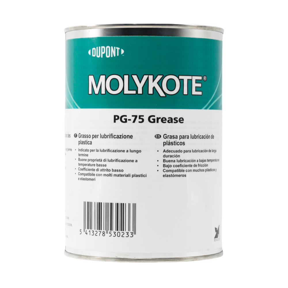 MOLYKOTE PG‑75 Plastislip Silicone Grease 1 kg Beige Low-Friction Lubricant for Plastic/Metal Components