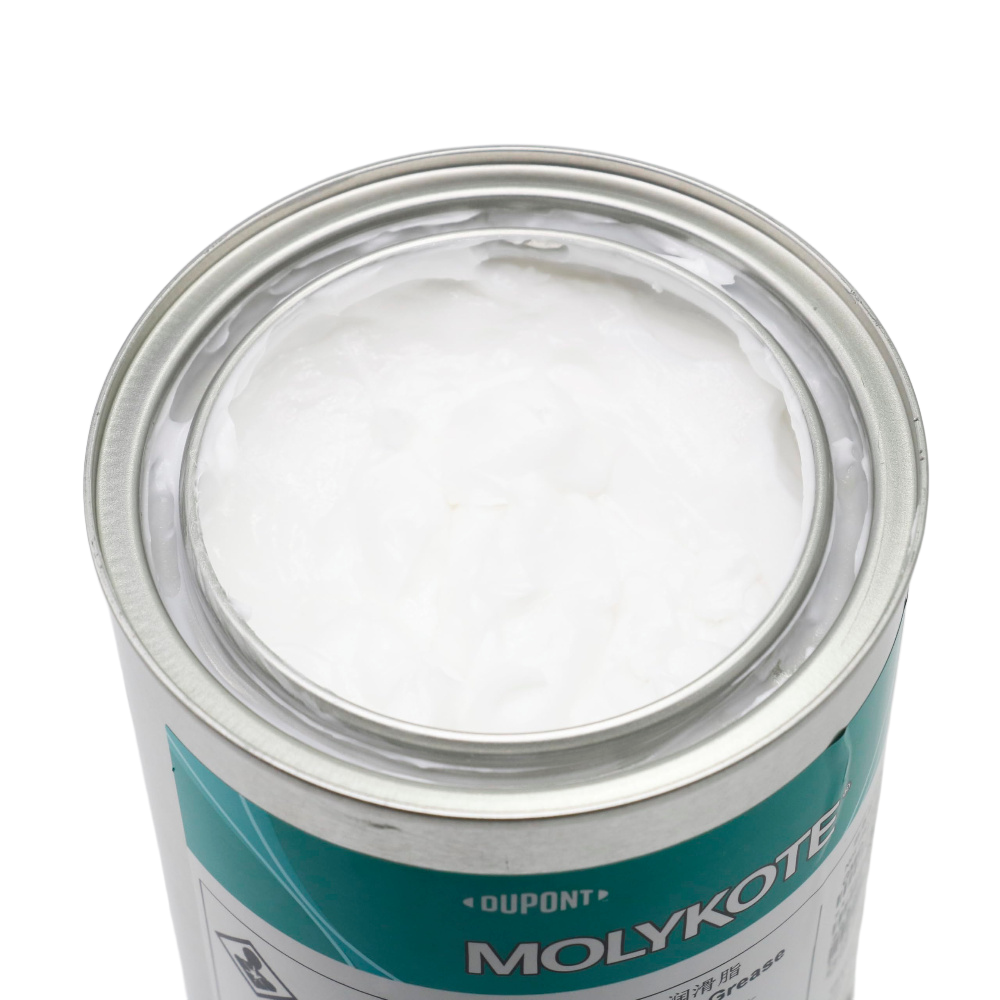 MOLYKOTE EM‑30L PAO Synthetic Grease 1 kg White Grease for Plastic/Rubber Components – Low Friction, Long Life