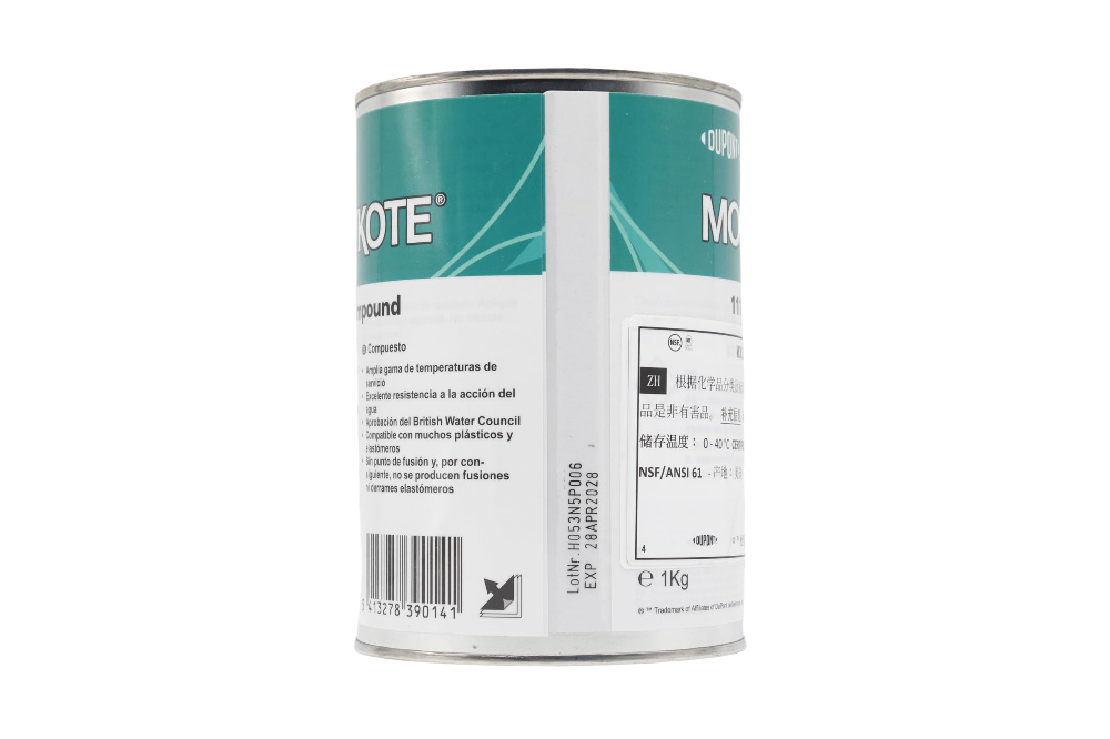 MOLYKOTE 111 Silicone Valve Grease 150 g Tube & 1 kg Can – Translucent White, Water‑Resistant, Mold & O‑Ring Lubricant