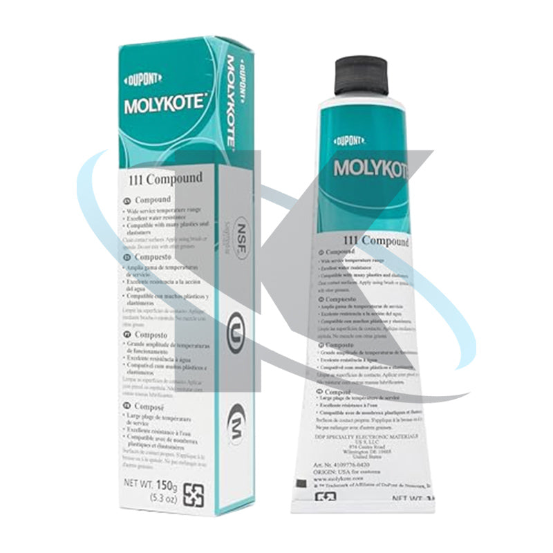 Molykote 111 Compound Grease Valve Lubricant and Sealant Translucent White Plug Valves O-Ring General Purpose Lubrication Sealant Water Resistance Wide Temperature Original Product