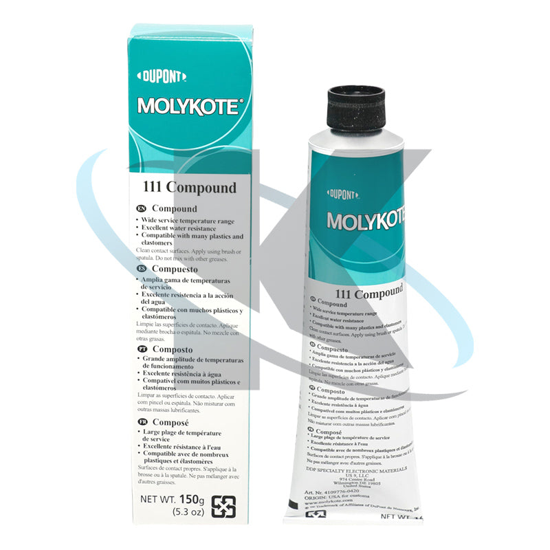 Molykote 111 Compound Grease Valve Lubricant and Sealant Translucent White Plug Valves O-Ring General Purpose Lubrication Sealant Water Resistance Wide Temperature Original Product