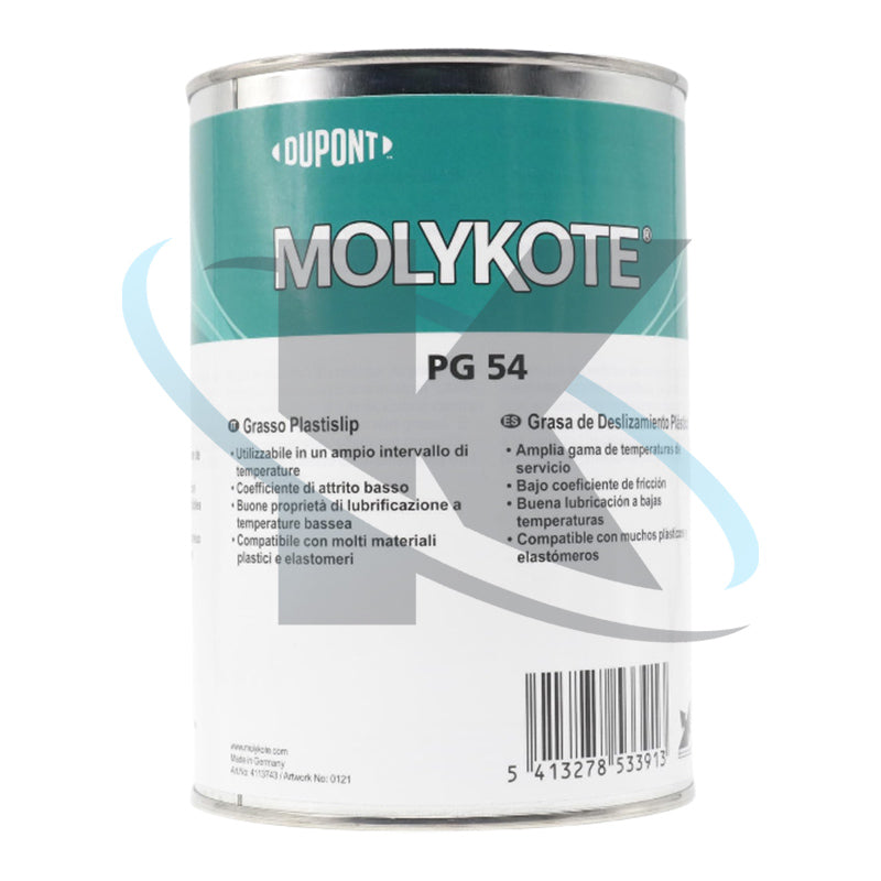 MOLYKOTE PG-54 Grease 1kg 35.27oz High-Performance Lubricant, Excellent Oxidation Resistance, Low Friction and Wide Temperature Range for Plastics and Elastomers Original Product
