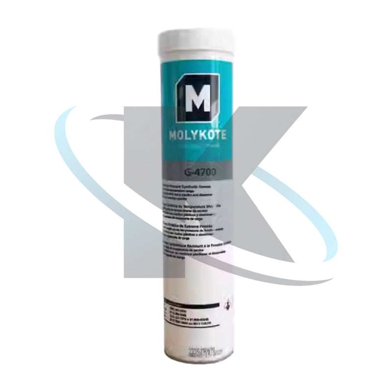 Molykote G-4700 Extreme Pressure Synthetic Grease 390g Cartridge 13.7oz Lubricant from Dow Corning General Purpose Bearing Gear Chain Grade 2 Black PAO Based Lithium Thickened Original Product