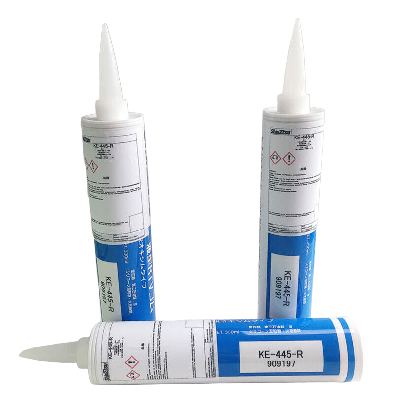 Shin‑Etsu KE‑445 RTV Silicone Sealant 330 mL Neutral Cure, Self‑Leveling Adhesive Sealant for Industrial & Electrical Use