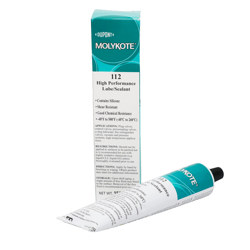 MOLYKOTE 112 High‑Performance Silicone Valve Lubricant & Sealant 150 g Tube